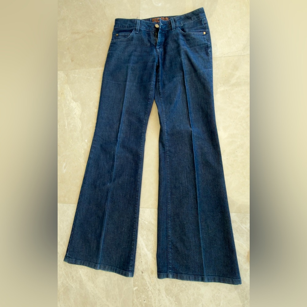 KORS MICHAEL KORS Classic Blue Flared Women's Jeans, Size 6 ( S) - Picture 6 of 16